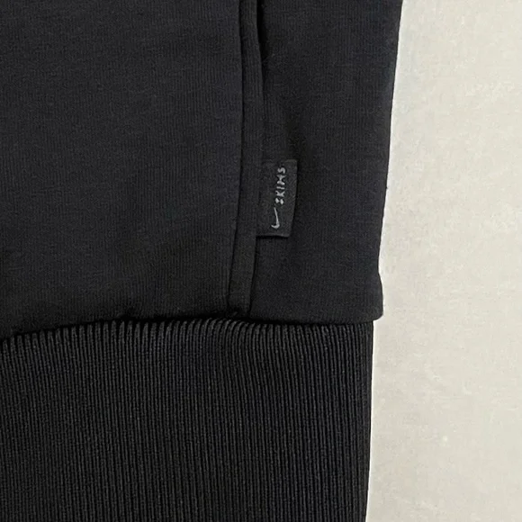 NikeSkims Matte Tricot Oversized Track Jacket Full Zip, Obsidian Black Size XL